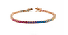 Bracciale Tennis Multicolor - Rosè - Effesse Jewelry